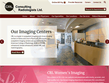 Tablet Screenshot of consultingradiologists.com